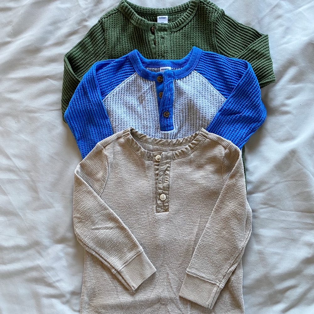 Toddler Boys’ thermal long sleeve shirt set